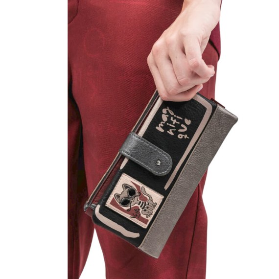 ANEKKE Carteira Grande Flexível RFID Parisian Preta | Ref. 280.41819-906