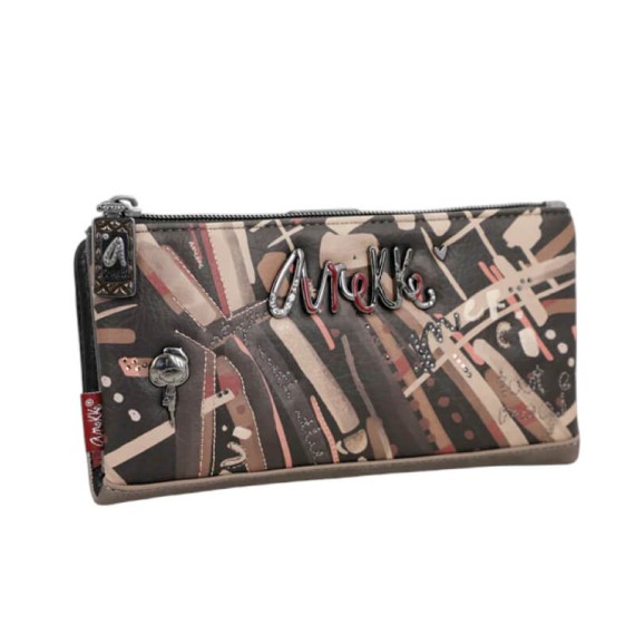 ANEKKE Carteira Grande Flexível RFID Parisian Preta | Ref. 280.41819-906