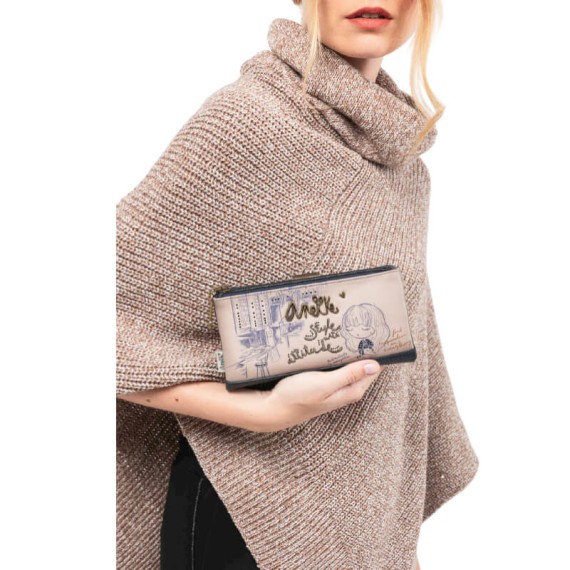 ANEKKE Carteira Grande Flexível RFID Studio Azul | Ref. 280.41849-906