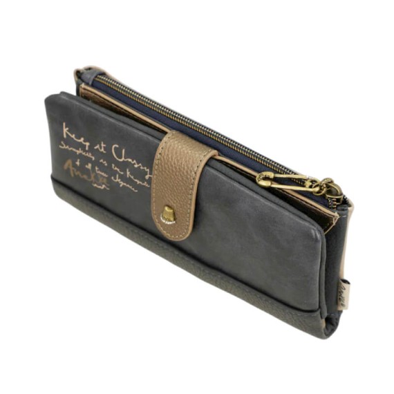 ANEKKE Carteira Grande Flexível RFID Studio Azul | Ref. 280.41849-906