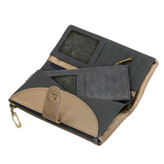 ANEKKE Carteira Grande Flexível RFID Studio Azul | Ref. 280.41849-906