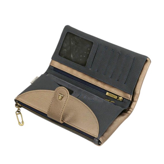 ANEKKE Carteira Grande Flexível RFID Studio Azul | Ref. 280.41849-906