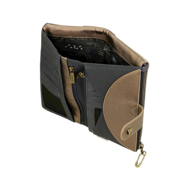 ANEKKE Carteira Grande Flexível RFID Studio Azul | Ref. 280.41849-906