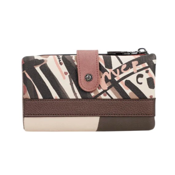 ANEKKE Carteira Grande RFID Mademoiselle Castanha | Ref. 280.41809-907