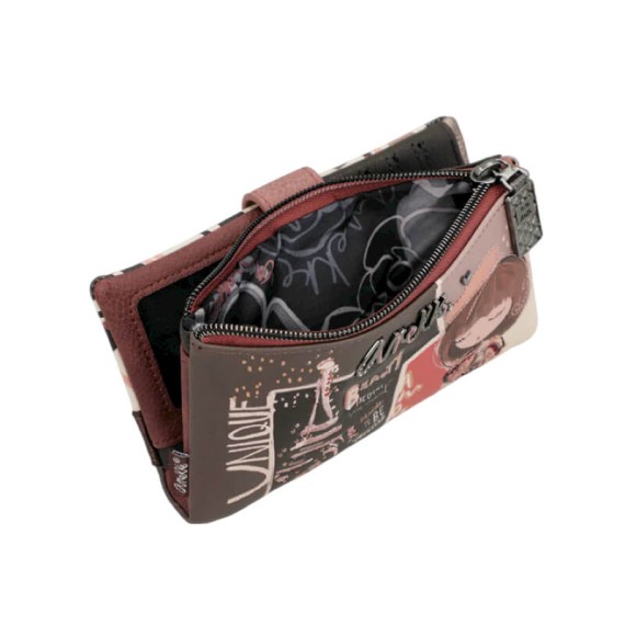 ANEKKE Carteira Grande RFID Mademoiselle Castanha | Ref. 280.41809-907