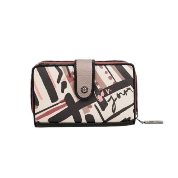 ANEKKE Carteira Média c/ Presilha RFID Mademoiselle Preta | Ref. 280.41809-909