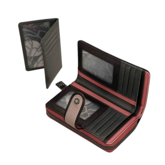 ANEKKE Carteira Média c/ Presilha RFID Mademoiselle Preta | Ref. 280.41809-909