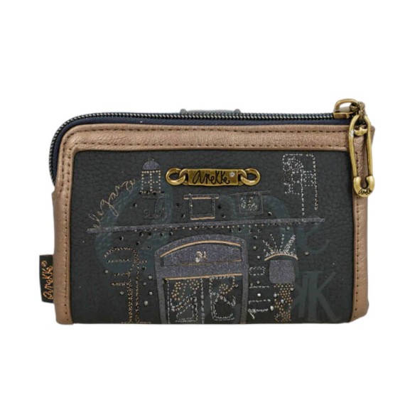 ANEKKE Carteira Média Flexível RFID Boutique Azul | Ref. 280.41859-912