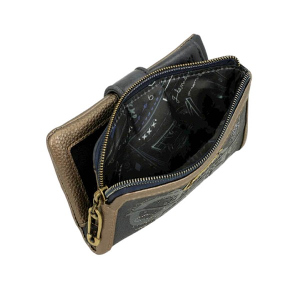 ANEKKE Carteira Média Flexível RFID Boutique Azul | Ref. 280.41859-912