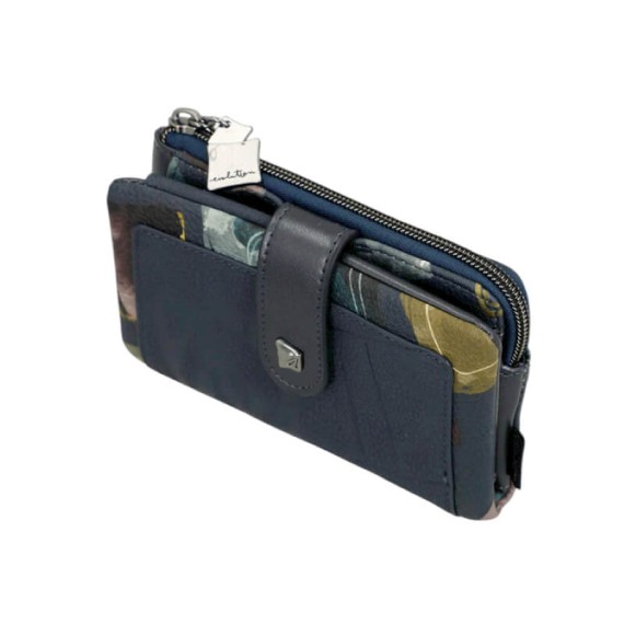 ANEKKE Carteira Média Flexível RFID Evolution Azul | Ref. 280.41779-912