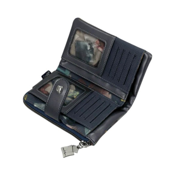 ANEKKE Carteira Média Flexível RFID Evolution Azul | Ref. 280.41779-912