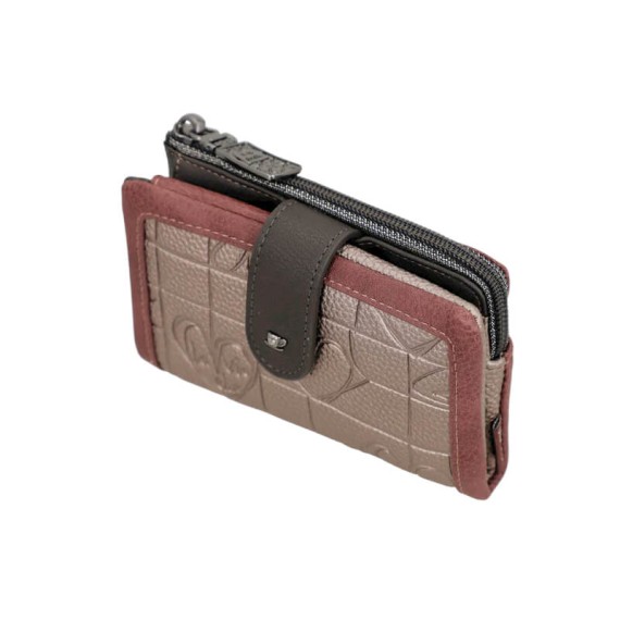ANEKKE Carteira Média Flexível RFID Mademoiselle Castanha | Ref. 280.41809-912
