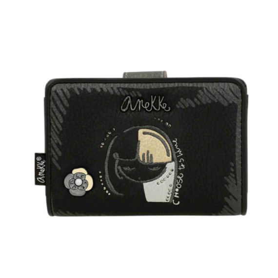 ANEKKE Carteira Média RFID Nature Koko Preta | Ref. 280.41869-902