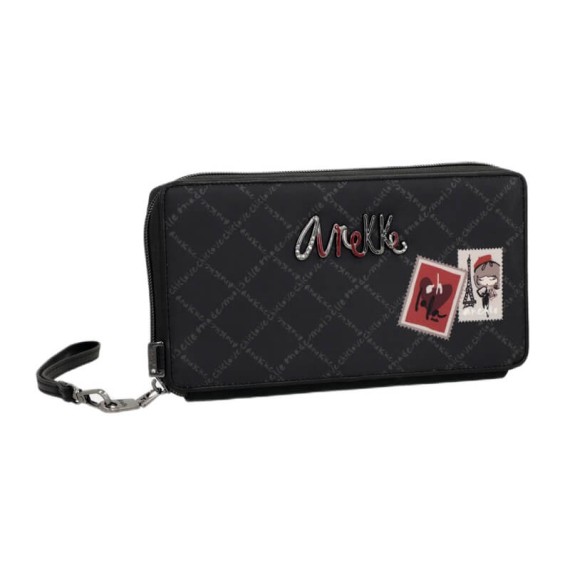 ANEKKE Carteira Passaporte RFID Parisian Preta | Ref. 280.41589-001