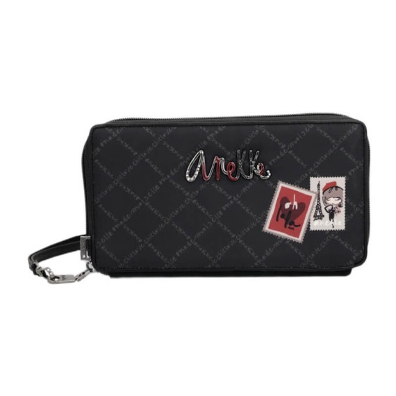 ANEKKE Carteira Passaporte RFID Parisian Preta | Ref. 280.41589-001