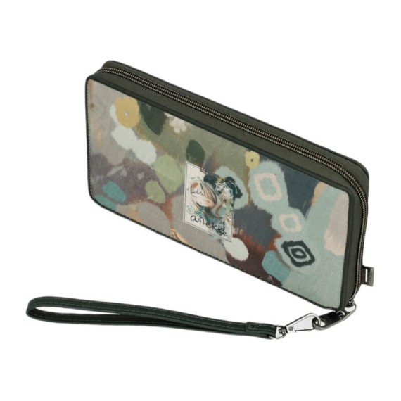 ANEKKE Carteira Passaporte RFID Real Verde | Ref. 280.41579-002