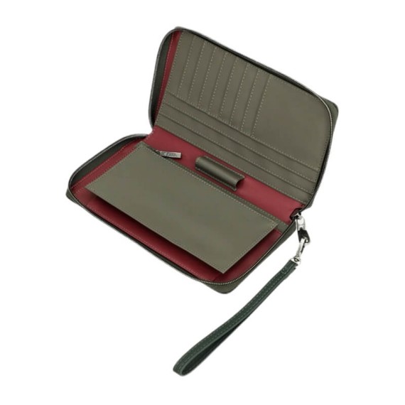 ANEKKE Carteira Passaporte RFID Real Verde | Ref. 280.41579-002