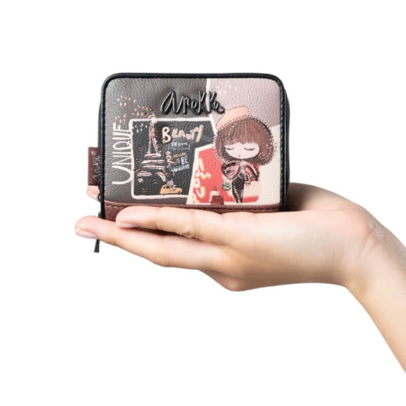 ANEKKE Carteira Pequena RFID Mademoiselle Preta | Ref. 280.41809-903