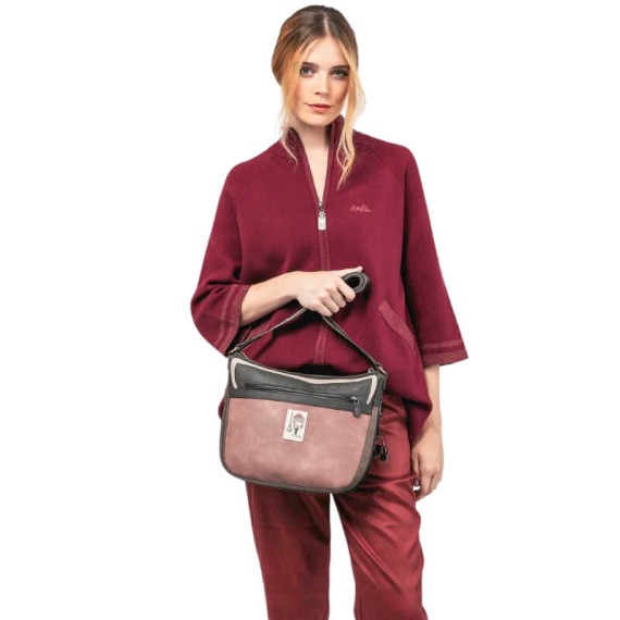 ANEKKE Mala de Tiracolo Grande Parisian Castanha | Ref. 280.41813-138