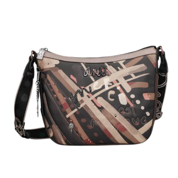 ANEKKE Mala de Tiracolo Grande Parisian Castanha | Ref. 280.41813-138