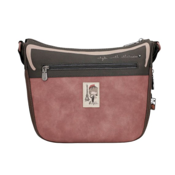 ANEKKE Mala de Tiracolo Grande Parisian Castanha | Ref. 280.41813-138