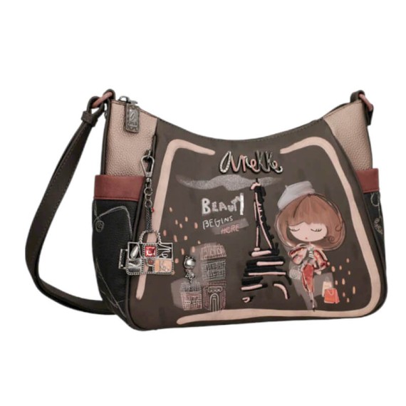 ANEKKE Mala de Tiracolo Mademoiselle Preta | Ref. 280.41803-002