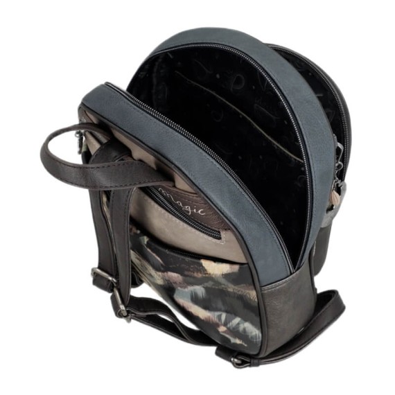 ANEKKE Mochila com Bolso Frontal Real Taupe | Ref. 280.41705-197