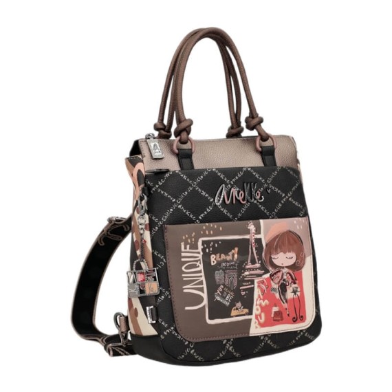 ANEKKE Mochila de Alças Curtas Mademoiselle Preta | Ref. 280.41805-288
