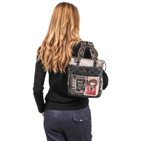 ANEKKE Mochila de Alças Curtas Mademoiselle Preta | Ref. 280.41805-288