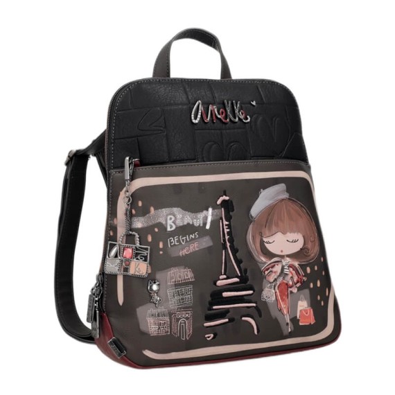 ANEKKE Mochila de Passeio Mademoiselle Preta | Ref. 280.41805-055