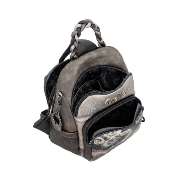 ANEKKE Mochila de Senhora Anti-Roubo Manifesto Taupe | Ref. 280.41715-213