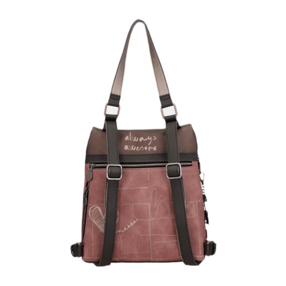 ANEKKE Mochila de Senhora Anti-Roubo Parisian Castanha | Ref. 280.41815-046