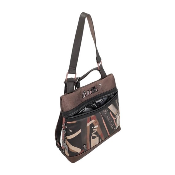ANEKKE Mochila de Senhora Anti-Roubo Parisian Castanha | Ref. 280.41815-046