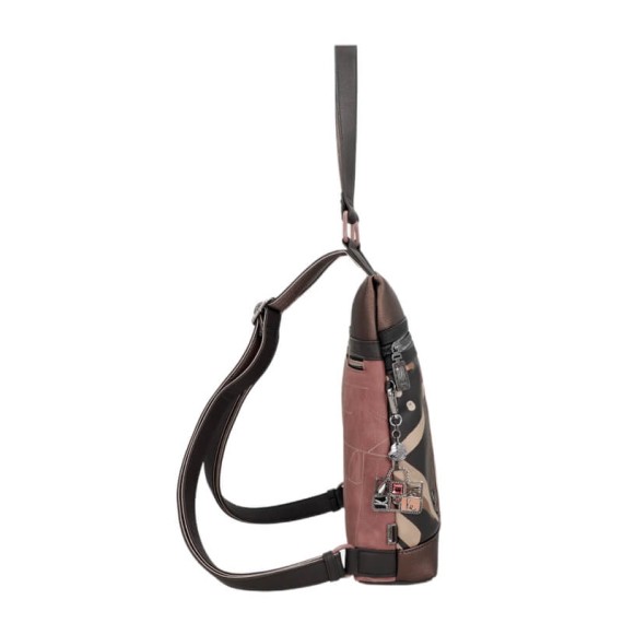 ANEKKE Mochila de Senhora Anti-Roubo Parisian Castanha | Ref. 280.41815-046