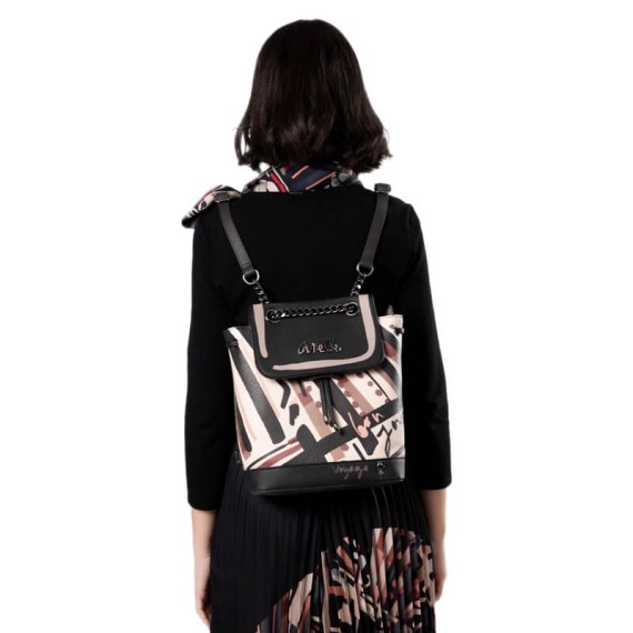 ANEKKE Mochila de Senhora com Pala Parisian Preta | Ref. 280.41815-173