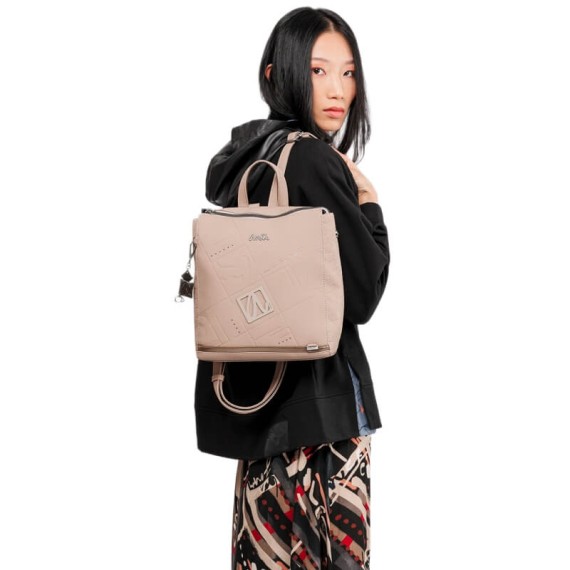 ANEKKE Mochila de Senhora Média Evolution Bege | Ref. 280.41775-301 ANEKKE Mochila de Senhora Média Evolution Bege | Ref. 280.41775-301