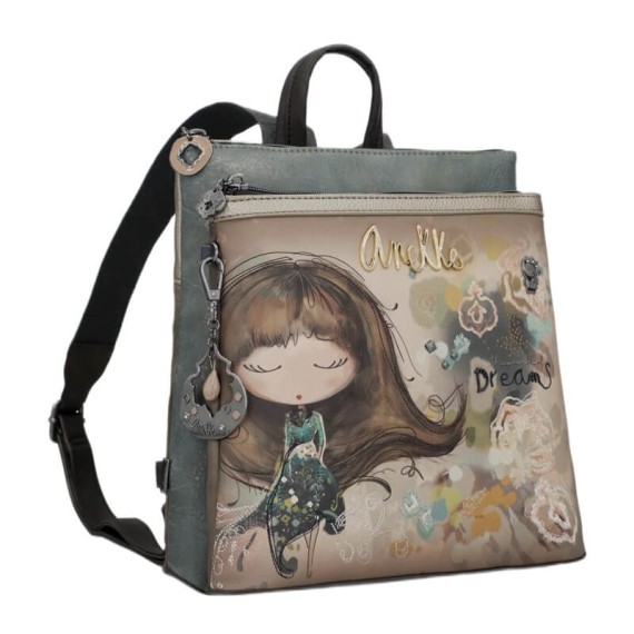 ANEKKE Mochila de Senhora Média Real Taupe | Ref. 280.41705-233