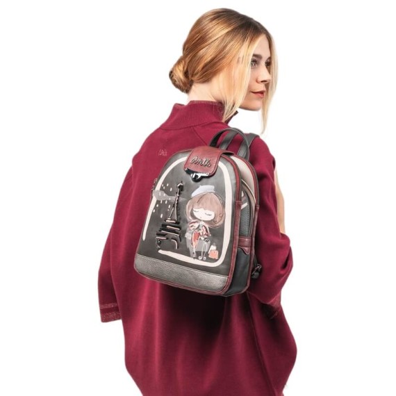 ANEKKE Mochila de Senhora Tripla Mademoiselle Castanha | Ref. 280.41805-043