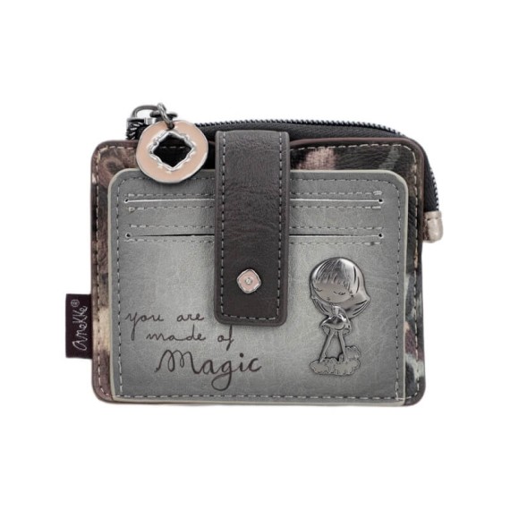 ANEKKE Porta-Cartões Pequeno Manifesto Taupe | Ref. 280.41719-028 ANEKKE Porta-Cartões Pequeno Manifesto Taupe | Ref. 280.41719-028