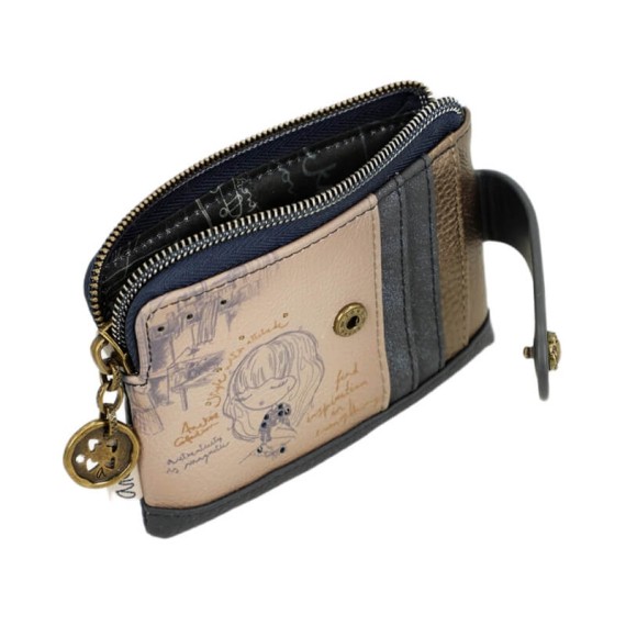 ANEKKE Porta-Moedas c/ Porta-Cartões Médio Studio Azul | Ref. 280.41849-027