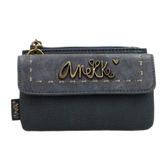 ANEKKE Porta-Moedas com Aba Boutique Azul | Ref. 280.41859-025