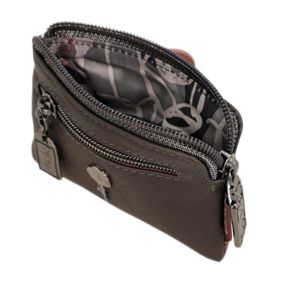 ANEKKE Porta-Moedas c/ Porta-Cartões Parisian Castanho | Ref. 280.41819-027