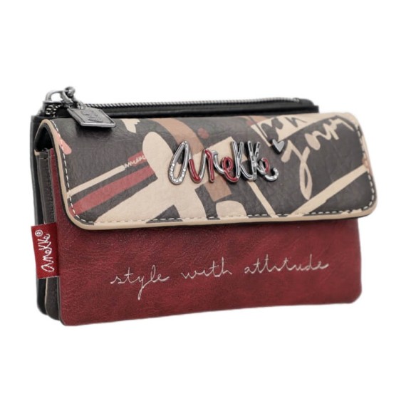 ANEKKE Porta-Moedas com Aba Parisian Multicolor | Ref. 280.41819-025