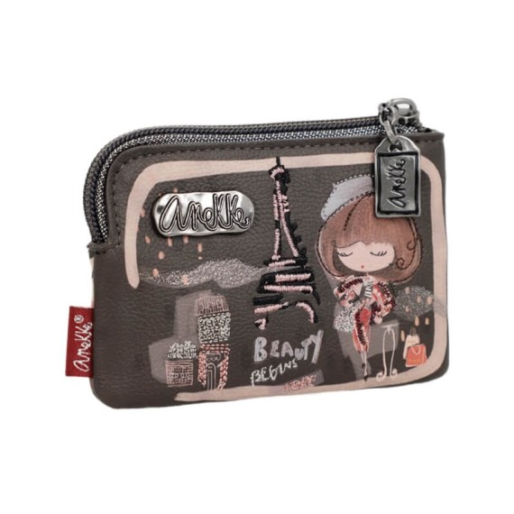 ANEKKE Porta-Moedas Pequeno Mademoiselle Castanho | Ref.  280.41809-019