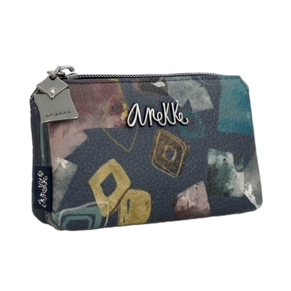 ANEKKE Porta-Moedas Triplo Evolution Azul | Ref. 280.41779-010