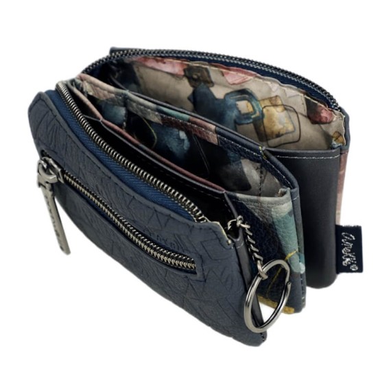 ANEKKE Porta-Moedas Triplo Evolution Azul | Ref. 280.41779-010 ANEKKE Porta-Moedas Triplo Evolution Azul | Ref. 280.41779-010