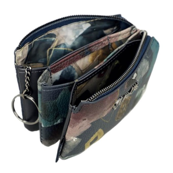 ANEKKE Porta-Moedas Triplo Evolution Azul | Ref. 280.41779-010 ANEKKE Porta-Moedas Triplo Evolution Azul | Ref. 280.41779-010