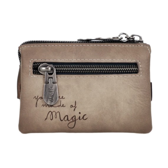 ANEKKE Porta-Moedas Triplo Manifesto Taupe | Ref. 280.41719-010