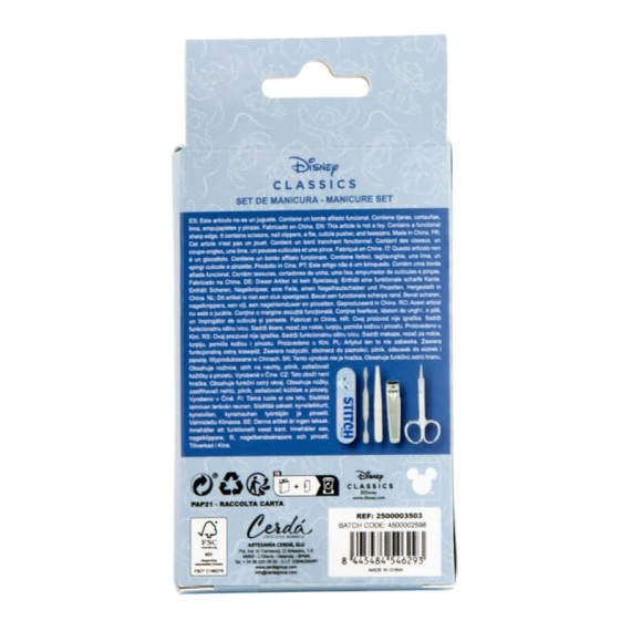 Acessórios Conjunto de Manicure STITCH Azul | Ref. 299.2100003503 Acessórios Conjunto de Manicure STITCH Azul | Ref. 299.2100003503