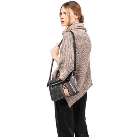 ANEKKE Bolsa de Tiracolo 2C de Alça Curta Mademoiselle Preta | Ref. 280.41803-174